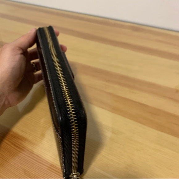 Kate Spade Wellesley Neda Pebbled Black Leather Zip Around Wallet - Picture 10 of 14